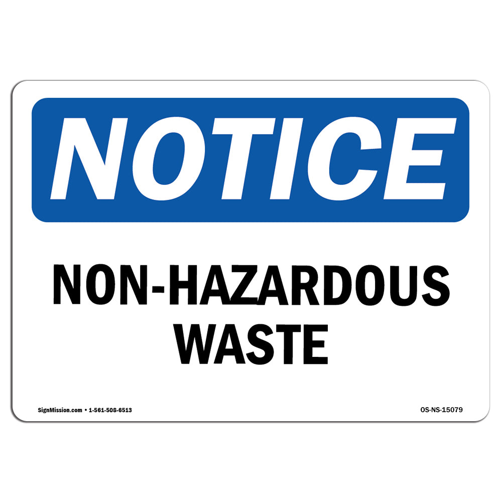 Non-Infectious Waste Sign