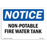 Non-Potable Fire Water Tank