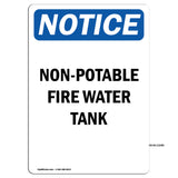 Non-Potable Fire Water Tank