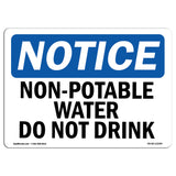 Non-Potable Water Not For Drinking