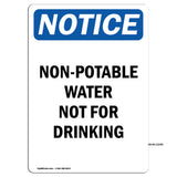 Non-Potable Water Not For Drinking