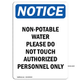 Non-Potable Water Please Do Not