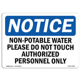 Non-Potable Water Please Do Not