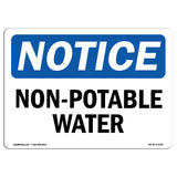 Non-Potable Water Sign