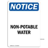 Non-Potable Water Sign