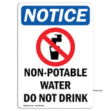 Non-Potable Water Do Not Drink