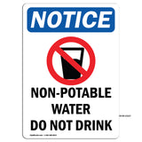Non-Potable Water Do Not Drink