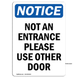 Not An Entrance Use Front Door