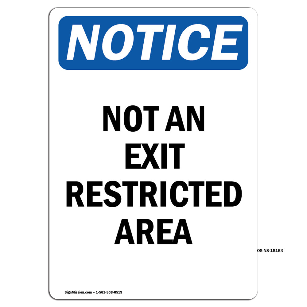 Not An Exit Restricted Area