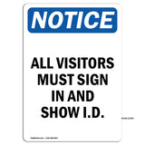 NOTICE All Visitors Must