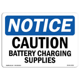 NOTICE Caution Battery Charging Supplies