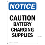 NOTICE Caution Battery Charging Supplies