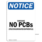 NOTICE Contains No PCBs Polychlorinated Biphenyls