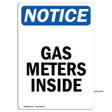 NOTICE Gas Meters Inside