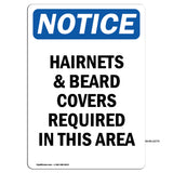 NOTICE Hairnets And Beard Covers Required