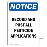 NOTICE Record And Post All Pesticide Applications