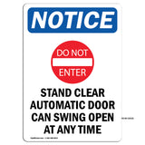 NOTICE Stand Clear Automatic