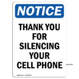 NOTICE Thank You For Silencing Cell Phone