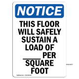 NOTICE This Floor Will Safely