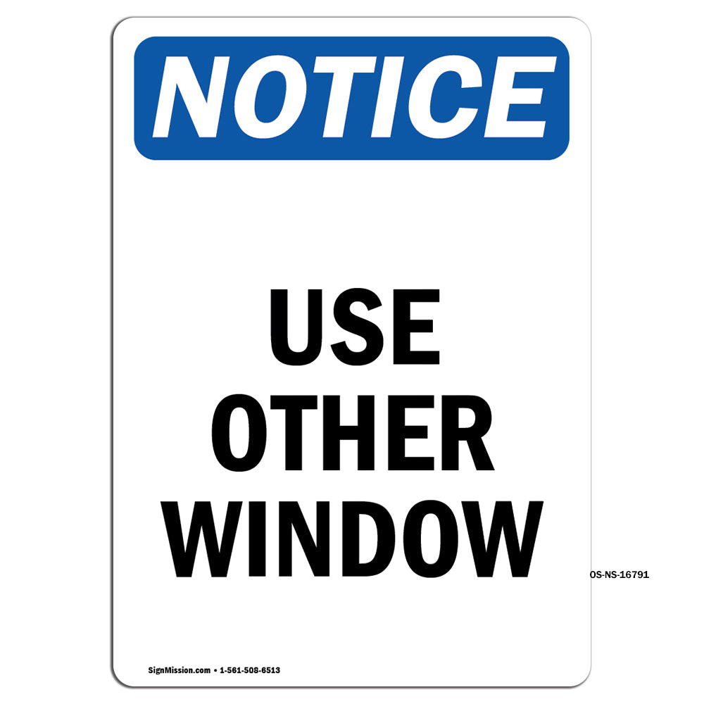 NOTICE Use Other Window
