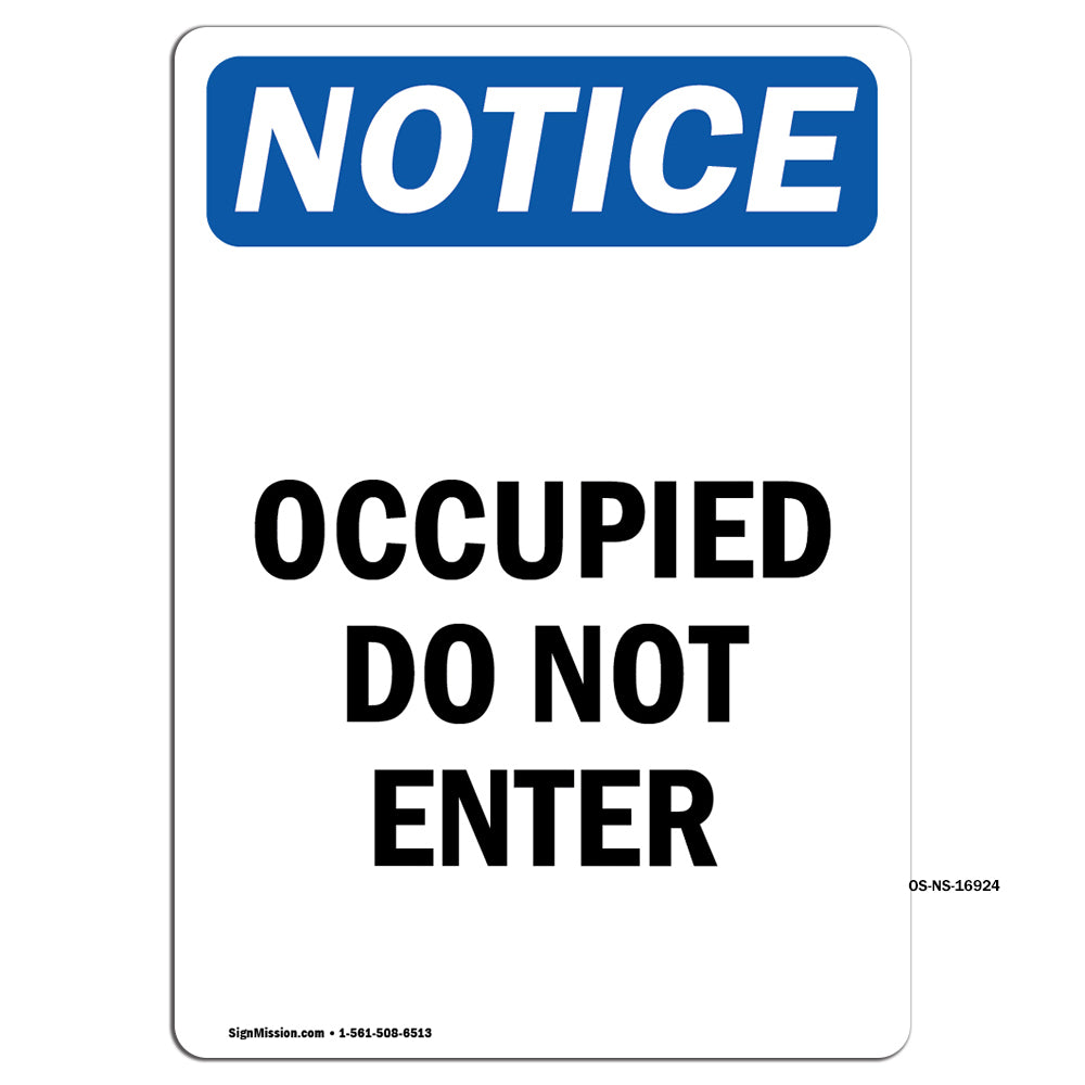 Occupied Do Not Enter