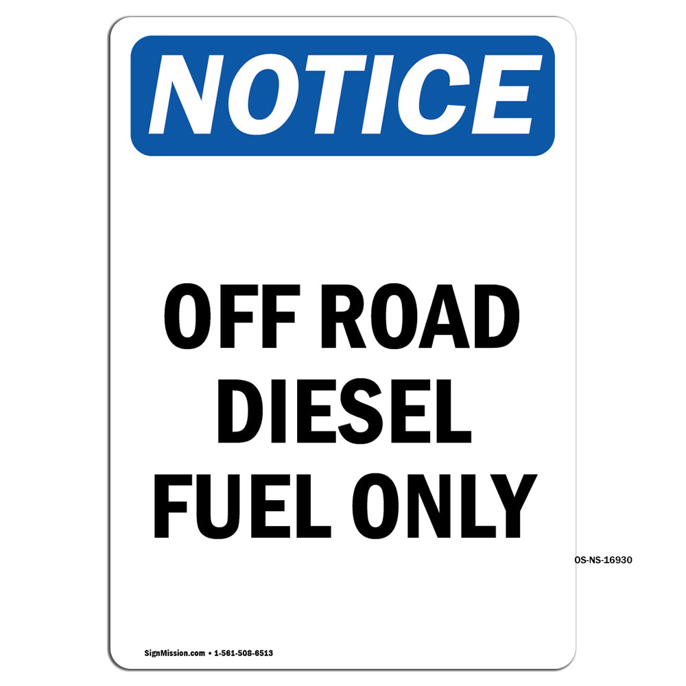 Off Road Diesel Fuel Only