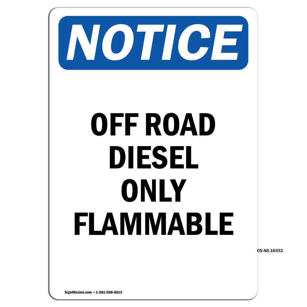 Off Road Diesel Only Flammable