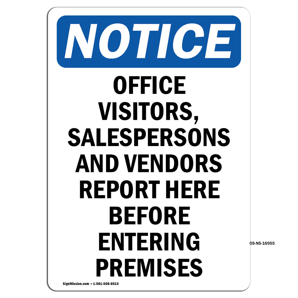 Office Visitors, Salespersons And Vendors