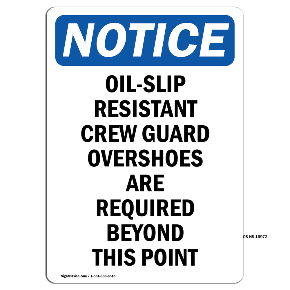 Oil-Slip Resistant Crew Guard Overshoes