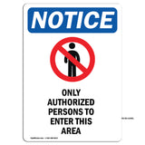 NOTICE Only Authorized Persons To Enter This Area