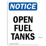Open Fuel Tanks
