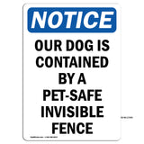 Our Dog Is Contained By A Pet-Safe Invisible Fence