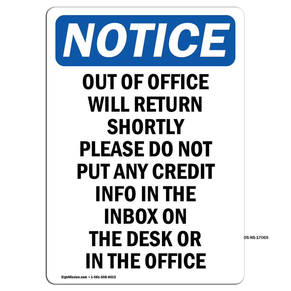 Out Of Office Will Return Shortly Please
