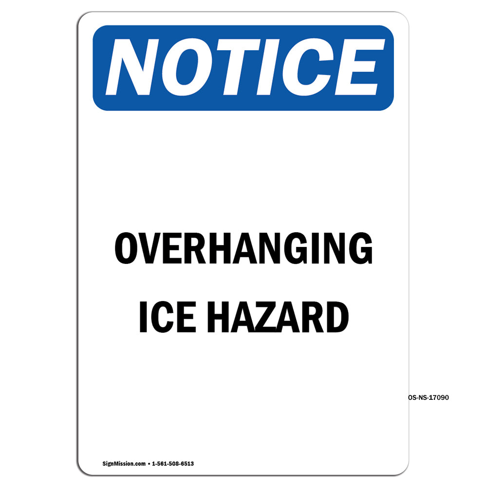 Overhanging Ice Hazard