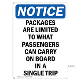 Packages Are Limited To What Passengers