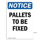 Pallets To Be Fixed