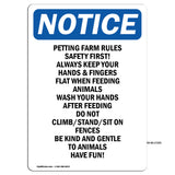 Petting Farm Rules Safety First Always