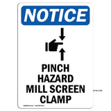 Pinch Hazard Mill Screen Clamp