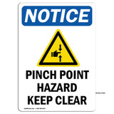 Pinch Point Hazard Keep Clear