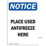 Place Used Antifreeze Here