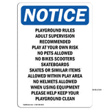 Playground Rules Adult Supervision Recommended