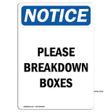 Please Breakdown Boxes