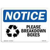 Please Breakdown Boxes