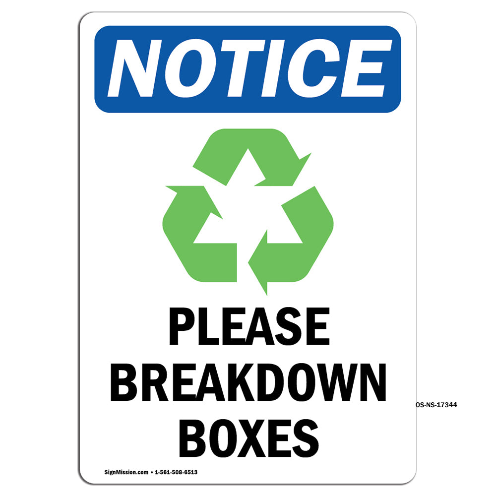 Please Breakdown Boxes
