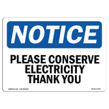 Please Conserve Electricity Thank You
