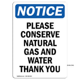 Please Conserve Natural Gas And