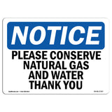 Please Conserve Natural Gas And