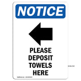 Please Deposit Towels Here [Left