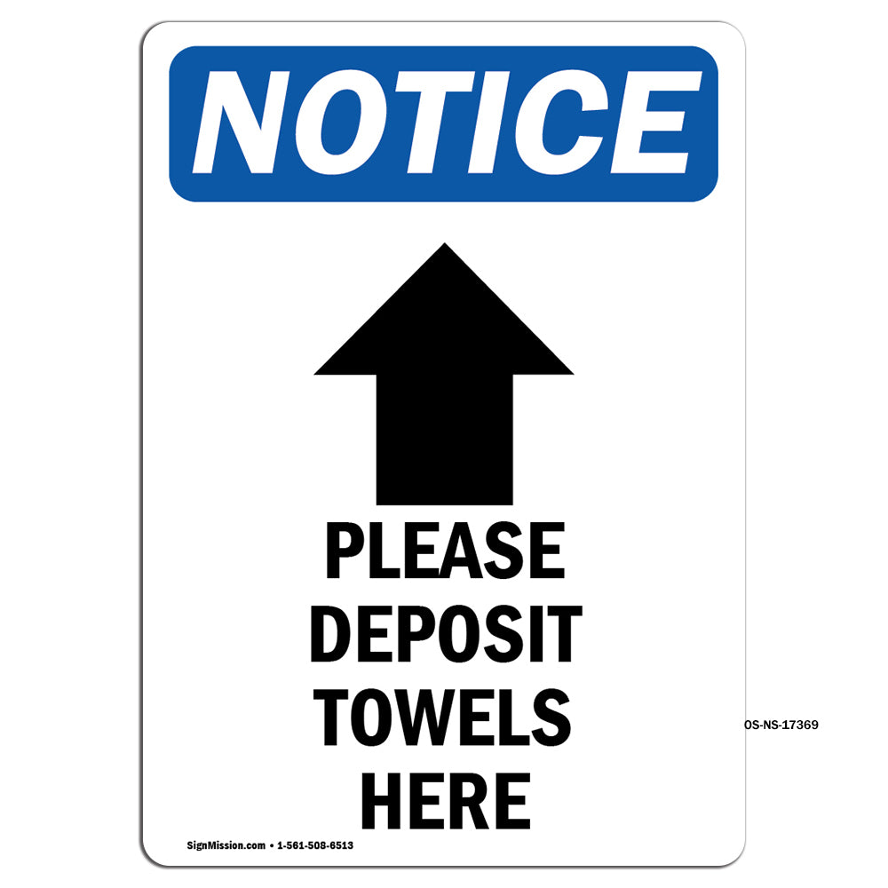 Please Deposit Towels Here [Down