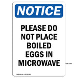 Please Do Not Place Boiled Eggs In Microwave